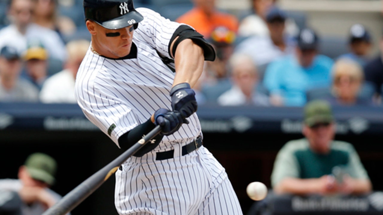 Judge hits 1st slam, Pineda and Yankees beat sloppy A's 9-5 (May 28, 2017)